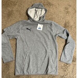 NWT Puma Heater gray hooded sweatshirt hoodie XL 14 Boy